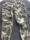 Urban Pipeline Olive Green Camo Mens Cargo Pants Size Large Drawstring Waist