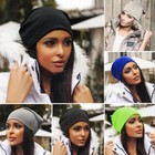 Men Women Winter Warm Unisex Knit Ski Crochet Slouch Hat Cap Beanie Hip-hop Hat 