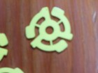 10 New Yellow 45 Rpm 7  Plastic Record Adapters 