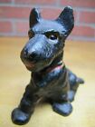 Old Cast Iron Scottie Dogs Paperweights One Small Two Tiny Childs Toys Statues