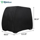 4 Passengers Golf Cart Cover Waterproof Zipper Storage For Ezgo Club Car Yamaha
