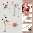 12 Inches  d  X 3  w  X 2  h   Burgundy  Burnt Orange  Deep Peach