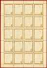 Indonesia 1949   52 Republik 10r   ris Merdeka   Ovpt Sheet Of 20  Mint  Nh