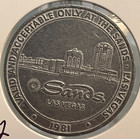 1981 The Sands Hotel   Casino Las Vegas  Nv One Dollar  1 Gaming Token    62 