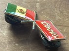 Vintage Coors Beer Mexico Crossed Flags Lapel Pin Breweriana Advertising