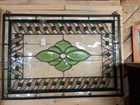 Vintage Edwardian Stained Glass 19x27 One Piece