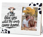 Western Cow Couple Picture Frames i Will Love You Until The Cows Come Purple
