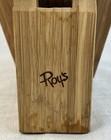 Roy   s Wooden Knife Block 6 Slot W  Built In Knife Sharpener Light Wood