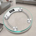 Digital Bathroom Scale Lcd Body Weight Scale Usb Rechargeable 180kg Glass