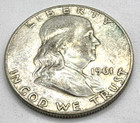 1961 D Franklin Half Dollar Xf au You Grade It  90  Silver Free Ship  Ef