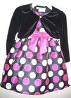 Girls Rare Too Age 2t Party Dress And Cardigan Black Pink Net Underskirt