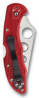 Spyderco Knives Delica 4 Lockback Trainer Red Frn Blunt Edge C11tr Pocket Knife