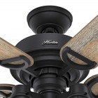 Hunter Fan 52 Inch Casual Natural Iron Indoor outdoor Ceiling Fan With Light Kit