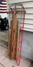 Vintage Flexible Flyer Wooden Snow Sled     Classic Winter Collectible made In Ms 