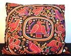 A Very Pretty And Detailed Kuna Guna Mola Pillow From Panama   boston Primitive 