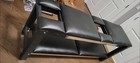 The Milker  Bold Milking Massage Table W  Dual  Opening  Black Leather  Spacious