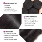 40 42 Inch Long Straight Human Hair Bundles Natural Brazilian Virgin Hair 1 3   