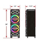 8000w 2x12  Party Speaker  Bluetooth Karaoke Machine W  2 Wireless Microphones