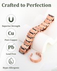 Men Women Bracelet Magnetic Therapy Arthritis Pain Relief Pure Solid Copper Bang