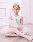 Kids Sequin Ballet Leotards Tutu Dress Dance Ballerina Outfits