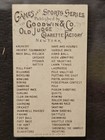 1889 N165 Old Judge Goodwin  Games   Sports Series   putting The Shot  Near Mint