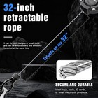 Retractable Keychain Heavy Duty Carabiner Badge Holder  Tactical Id Badge Reel W