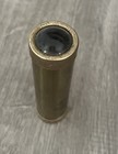 Small Vintage Desktop Brass Kaleidoscope Contoured Rounded Glass Top 4 75   