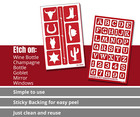 Western Cowboy Stencil Old West Font Glass Etching Stencils Reusable Armour Etch