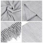 Mens Womens Oversize Cashmere Shawl Wraps Blanket Winter Solid Scarf Pashmina
