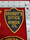 Vintage  police  Sheriff   Constable Ny  Sew-on Patches  Mixed Lot Of 6  Un-sewn