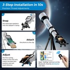 Apexel 3- Xyz -axis Telescope Phone Adapter Phone Mount For Binocular Monocular