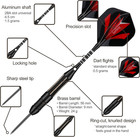 Steel Tip Darts Set For Dartboard  Professional Brass Darts Metal Tip Black Purp