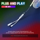 16 4 Feet Rgb Waterproof Led Strip Light Smd 24 Key Remote 12v Dc Power Kit 2538