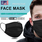 100 Pcs Black Protective Disposable Respirator 3-layers Mouth Cover Face Masks