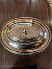 Old Dutch Hammered Copper Chafing Dish 6 Quart  Excellent Condition  All Parts