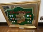 Large Vintage Budweiser Beer Ireland Irish Clan Crest Mirror Bar Sign  37  X 31 