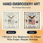 Us 250th Anniversary Cross Stitch Kit personalized Patriotic Cross Stitch Kit   