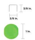 Stinger Staplepac Plastic Cap Staples 3 8  Galvanized  1800  Caps   Staples