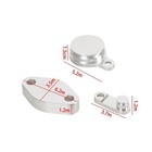 7pcs Engine Valve Block Off Plates Kit Intake Exhaust Manifold Baffle Gasket Set