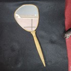 Vintage Brass Handheld Vanity Mirror Ornate Victorian 13 5  Long Hand Accessory