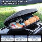 Waterproof Rooftop Cargo Box Carrier Dual-side Opening Roof Travel Storage