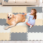 Kids Foam Puzzle Floor Playmat 0 4 In 16 Pcs Interlocking Eva Soft Tiles