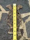 Antique Double Dragon Head Cast Iron Ornamental Decor Door wall Piece 8 5 