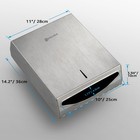 Commercial Papertowel Holder Dispenser Wall Mount stainless Steel Bathroom Pa   