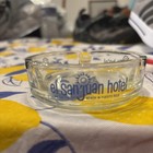 Vintage 1960s El San Juan Hotel   Casino Glass Ashtray Puerto Rico Mid-century 