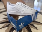 Adidas  Superstar J Triple White 4y 5 5 W