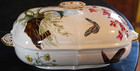 Antique 1883 Minton Covered Lg Serving Tureen Hand Painted Butterflies   Flowers