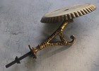 Antique Ornate Victorian Brass Candle Holder Bracket From Pump Organ 