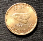 1956 British Farthing  Red  Enn Coins