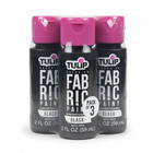Tulip Fabric Paint Black Matte Finish Brush-on 2 Oz Soft   Flexible